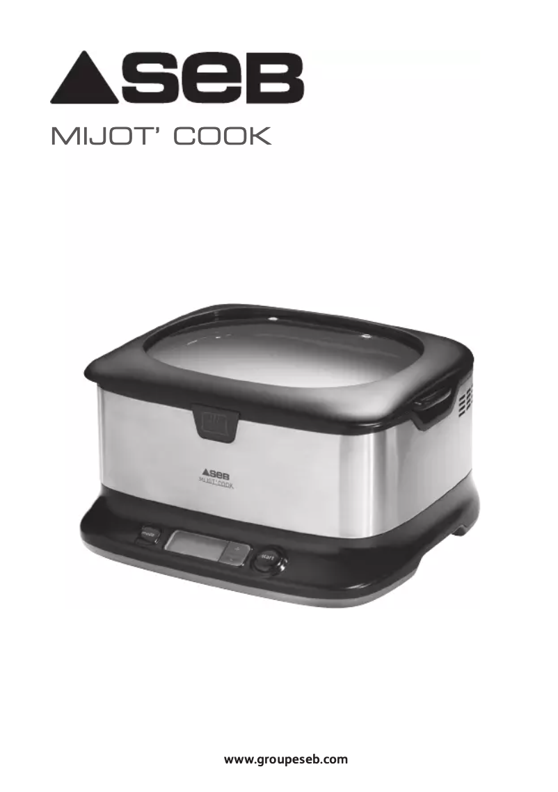 Page 1 of the manual User Manual SEB Mijot'Cook