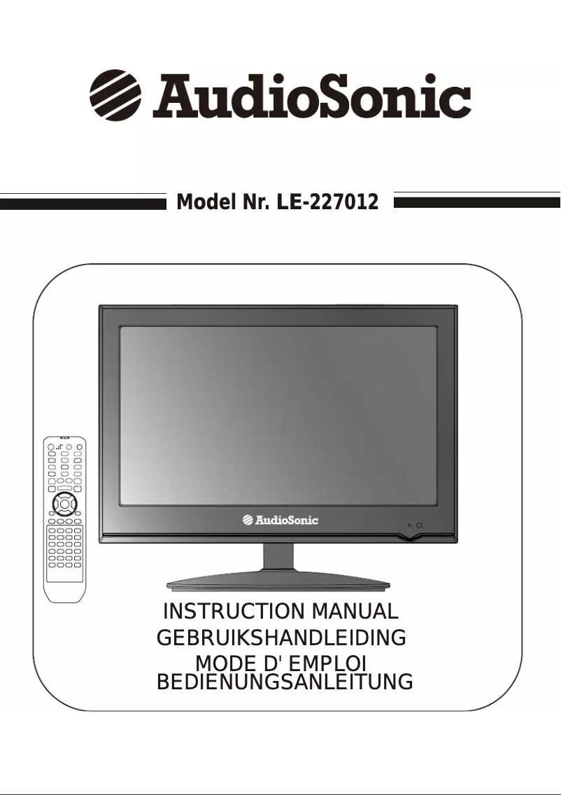 Page 1 of the manual User Manual AudioSonic LE-227012