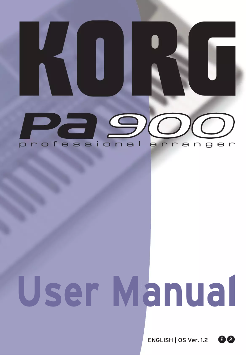 First page image of the manual for Pa900 Musikant