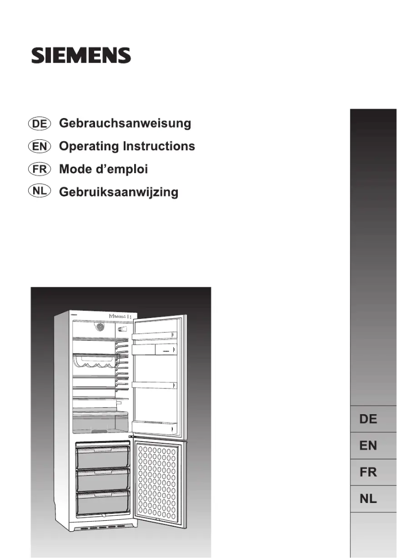 Page 1 of the manual User Manual Siemens KG34S350