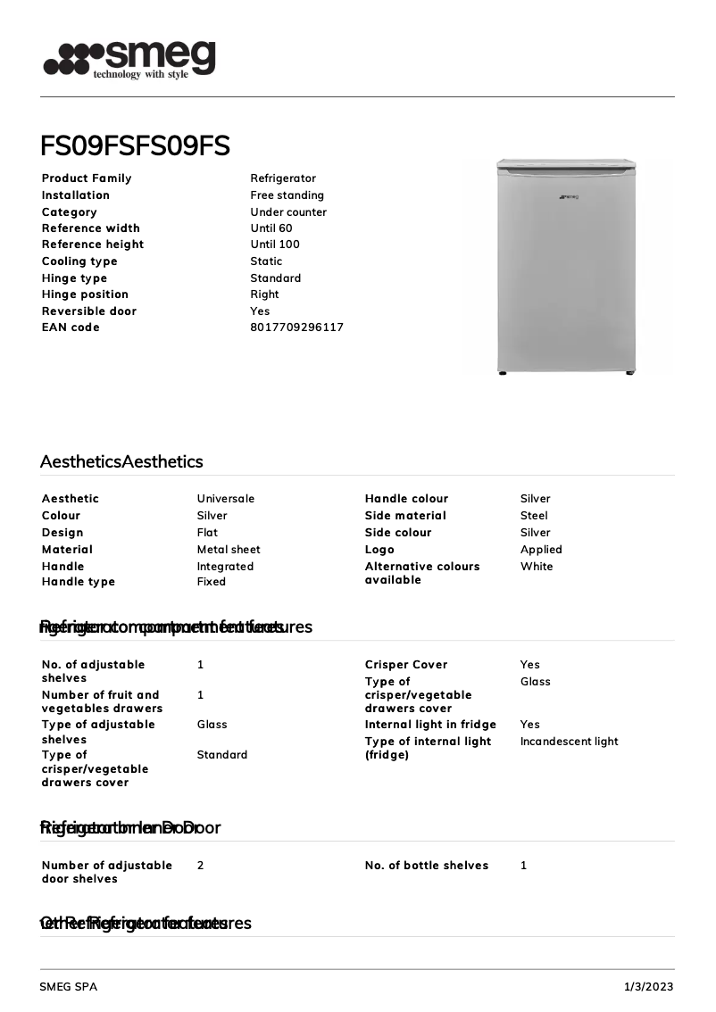 First page image of the manual for FS09FS