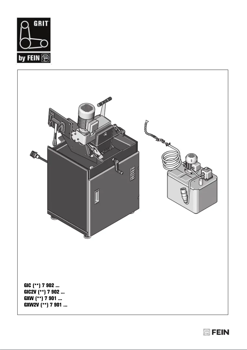 First page image of the manual for GRIT GIC