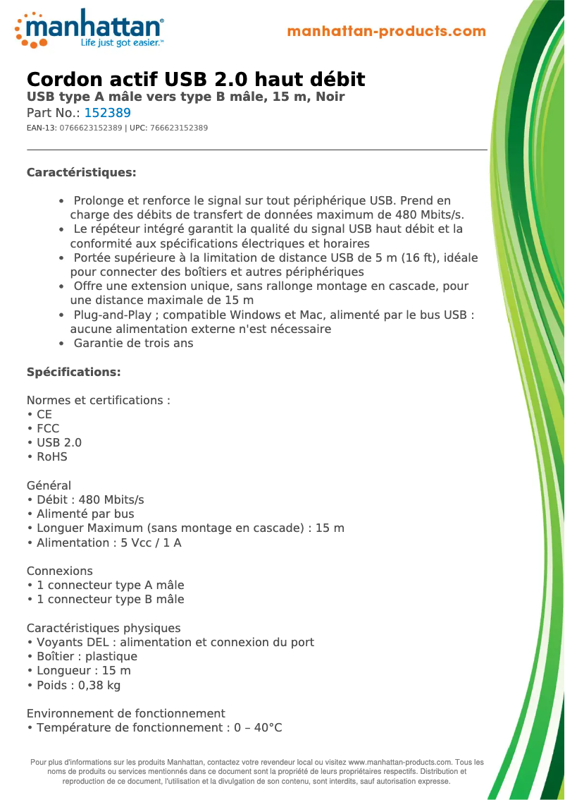 First page image of the manual for 152389