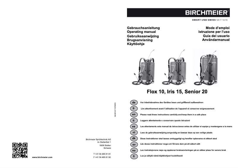 First page image of the manual for Iris 15