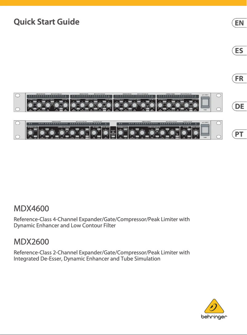 First page image of the manual for Compressor Pro-XL MDX2600 V2