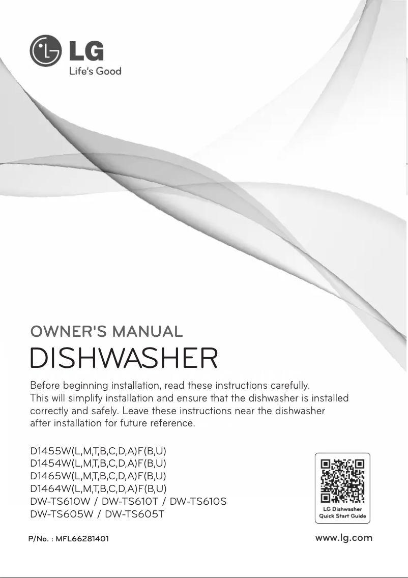 First page image of the manual for D1465