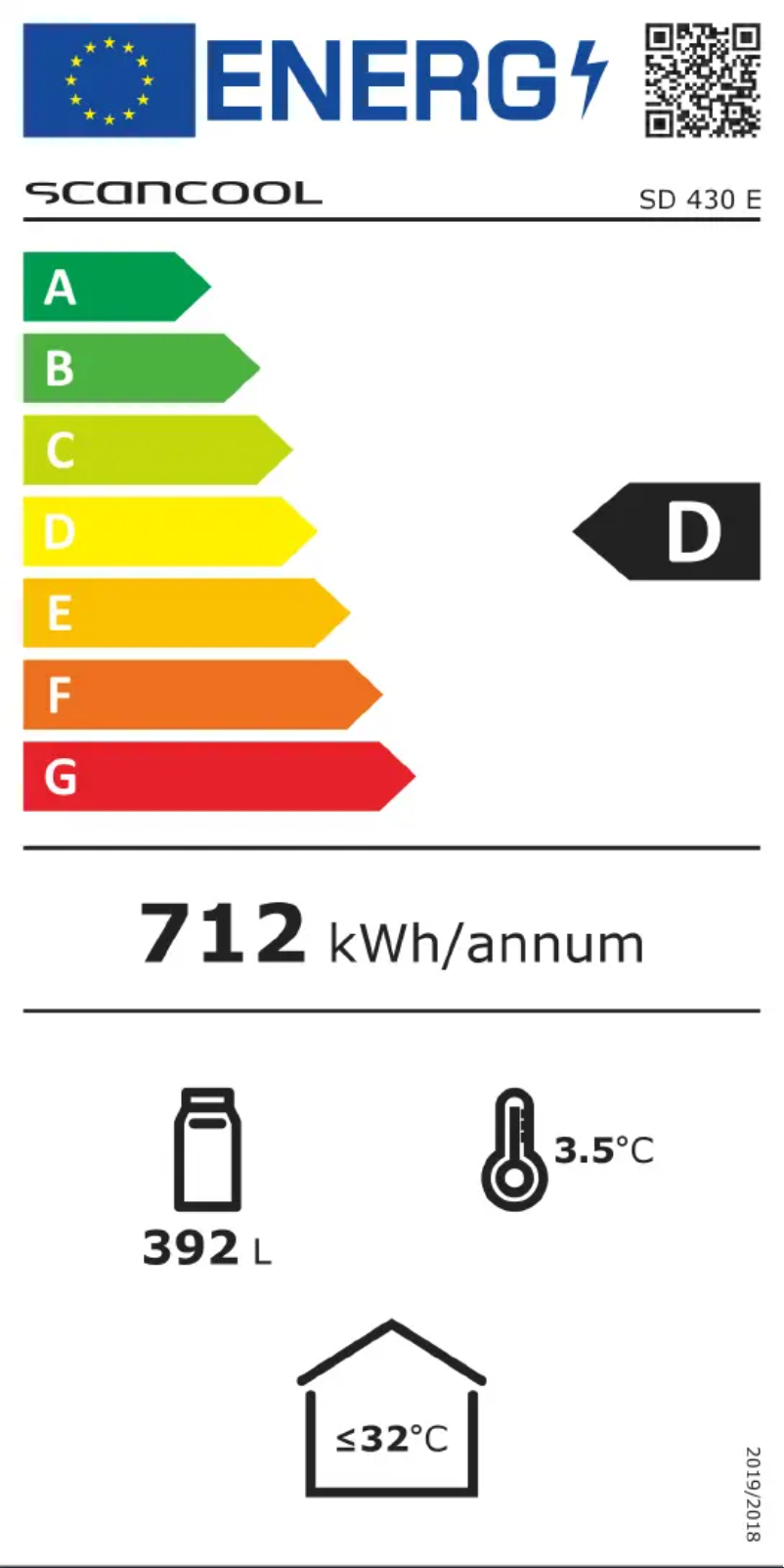 First page image of the manual for SD 430 E