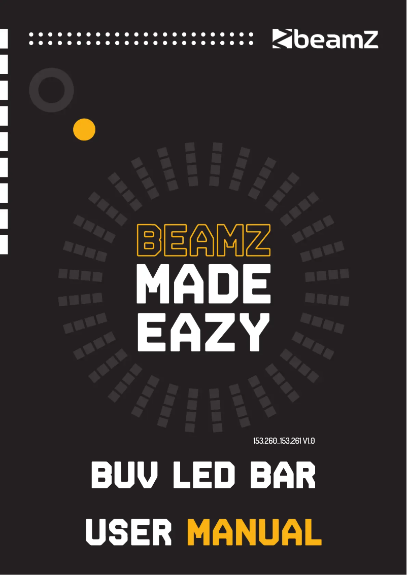 First page image of the manual for BUV263