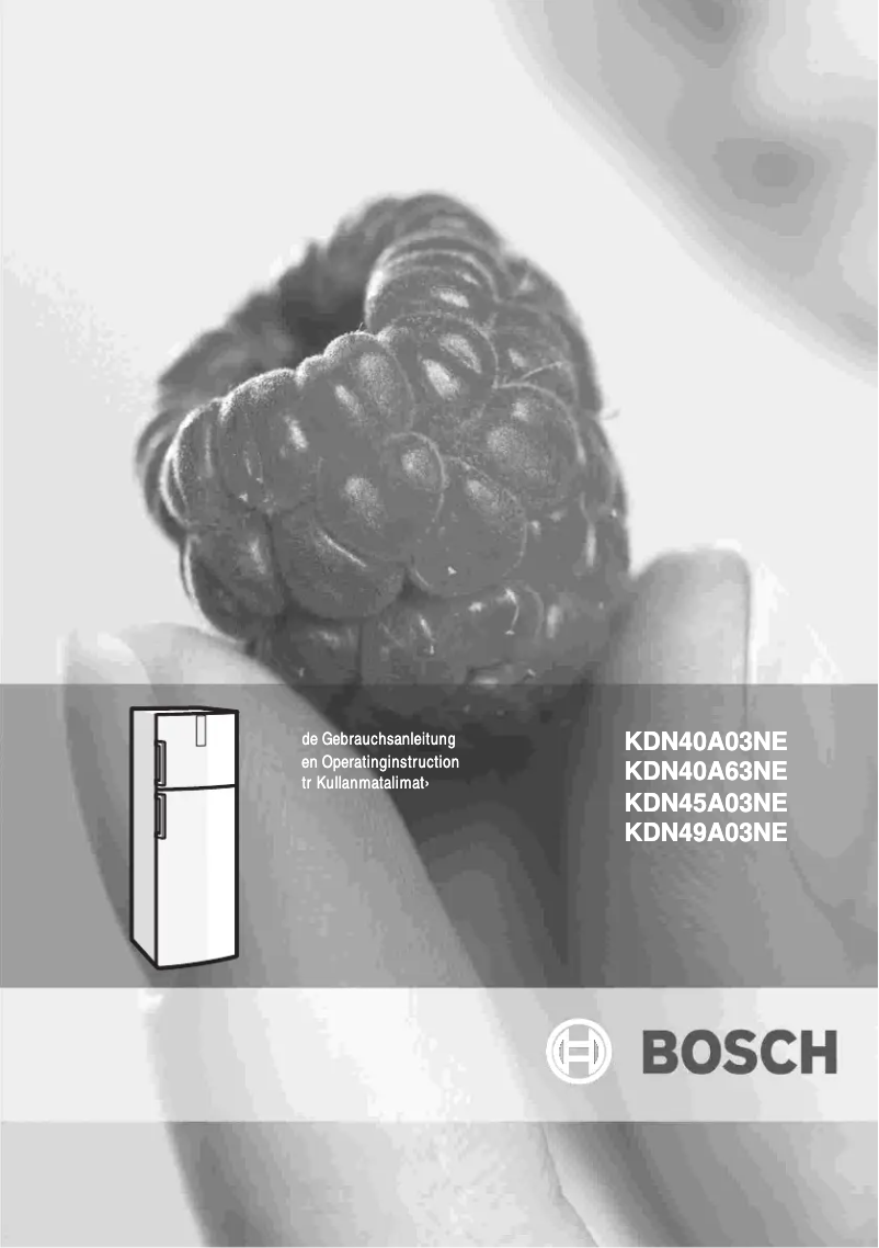 Page 1 of the manual User Manual Bosch KDN40A63NE