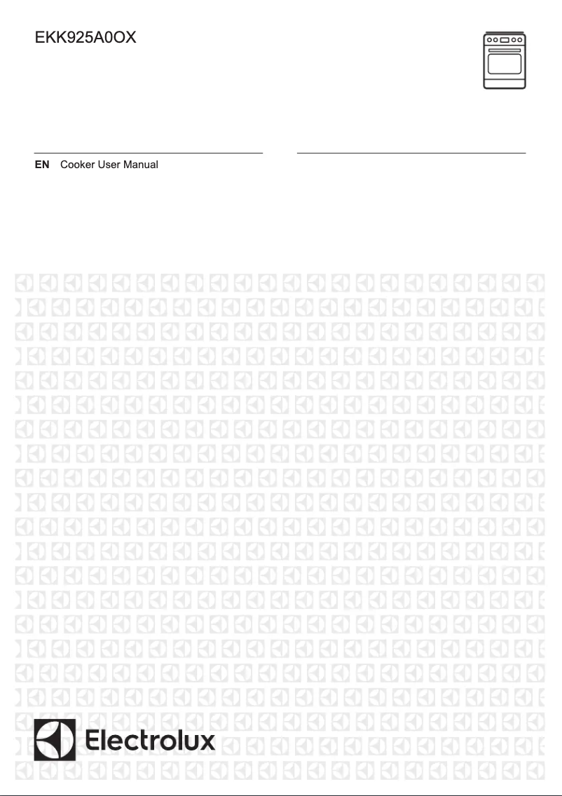 Page 1 of the manual User Manual Electrolux EKK925A0OX