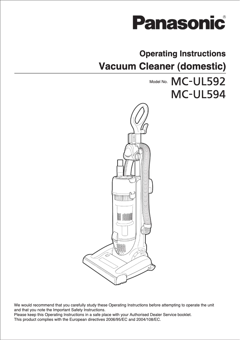 First page image of the manual for MC-UL594