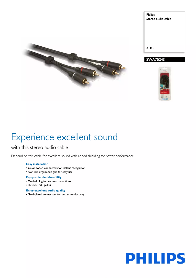 First page image of the manual for SWA7524S