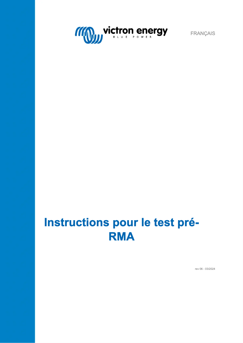 First page image of the manual for EasySolar