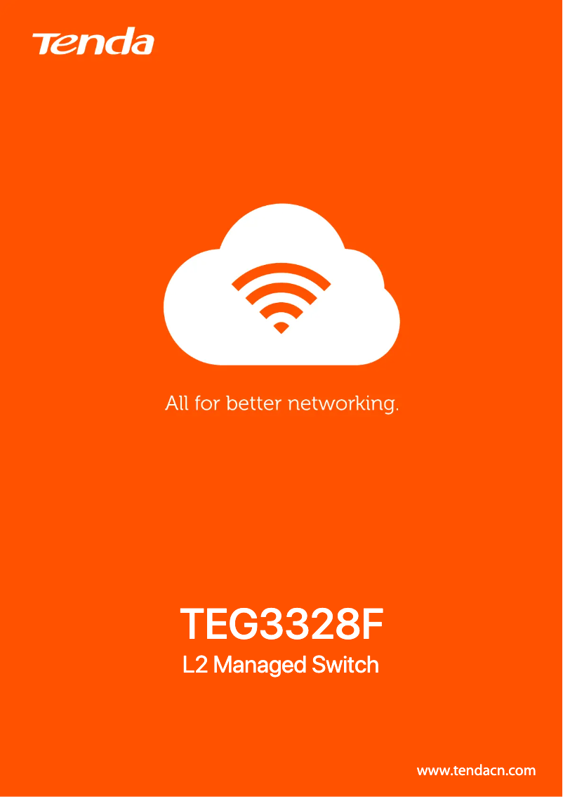 First page image of the manual for TEG3328F