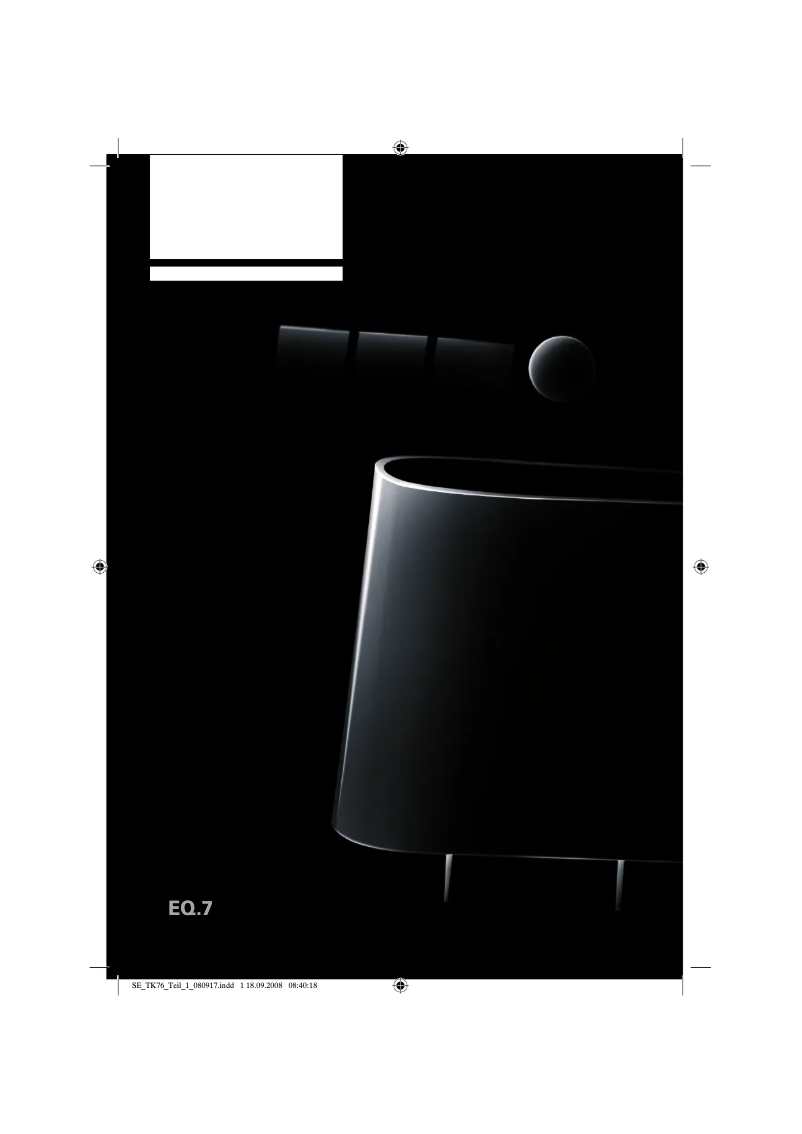 First page image of the manual for TK76009