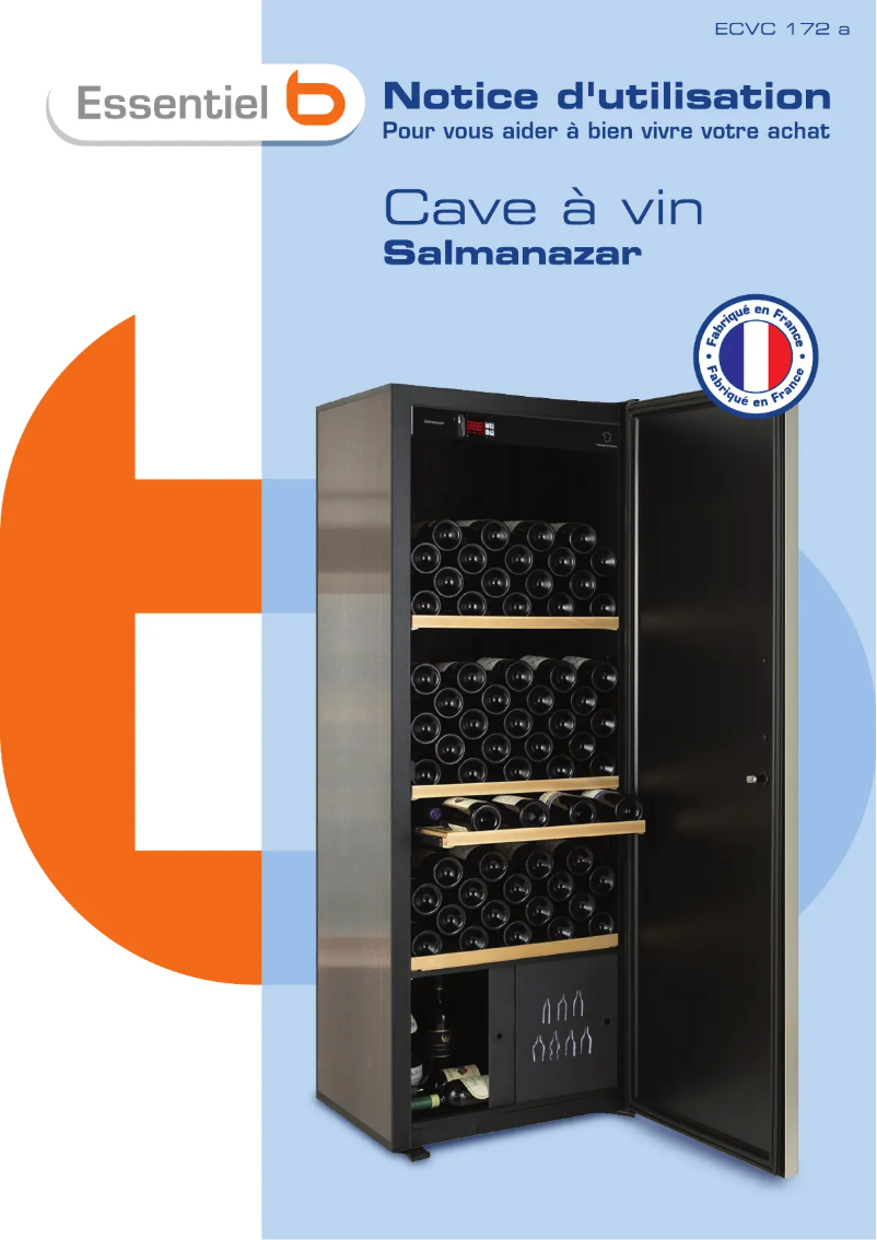 First page image of the manual for Salmanazar ECVC 172 a