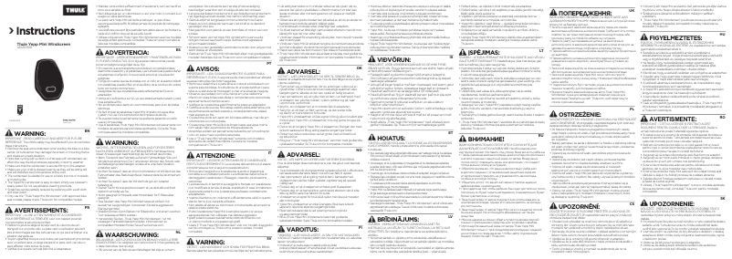 First page image of the manual for Yepp Mini Windscreen
