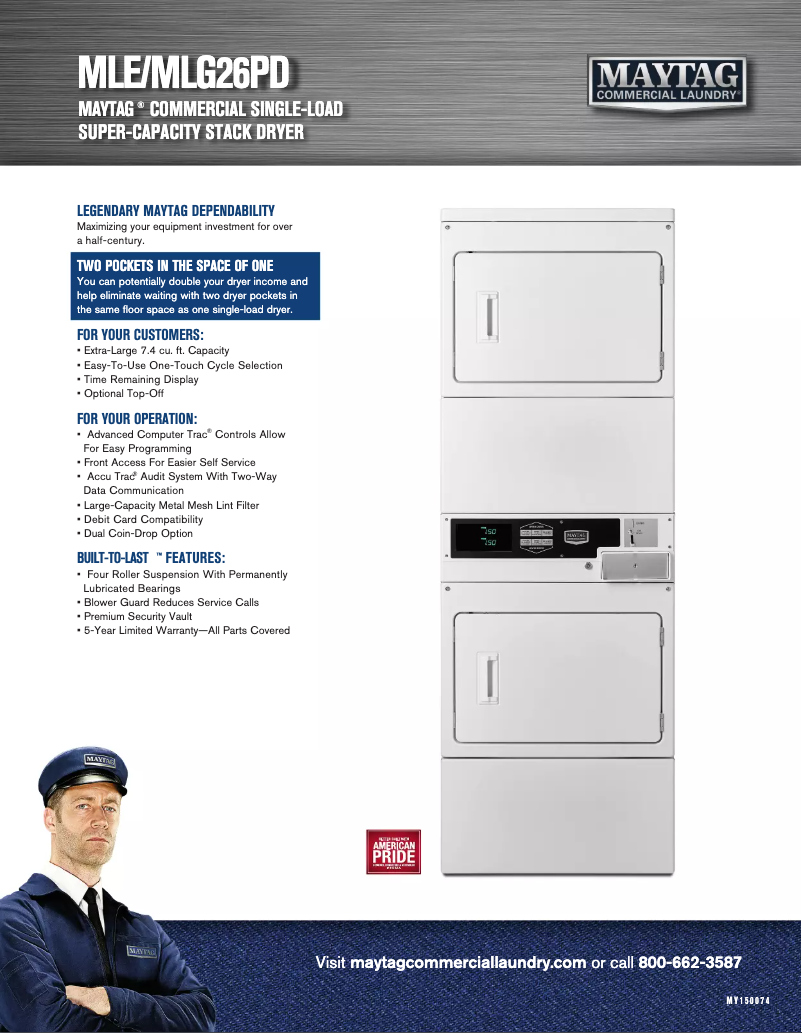 First page image of the manual for MLG26PDBWW