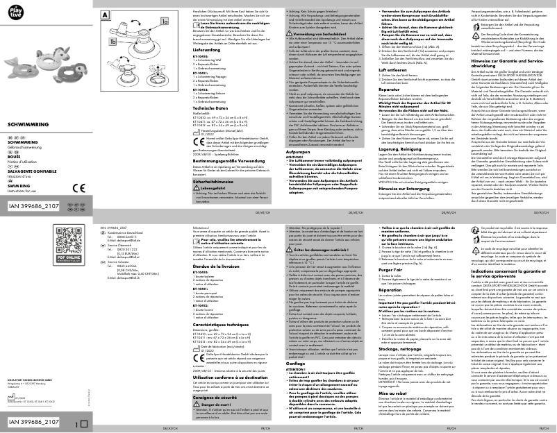 First page image of the manual for IAN 399686