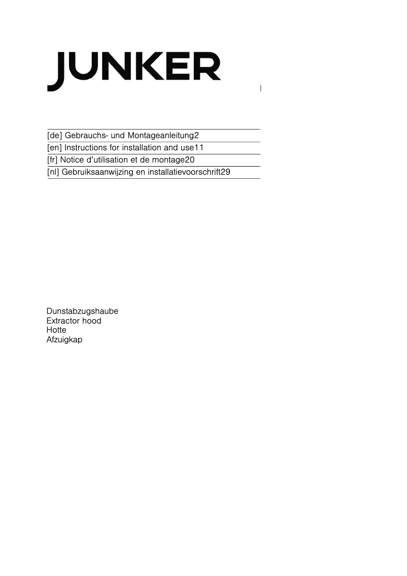 First page image of the manual for JD69GW50