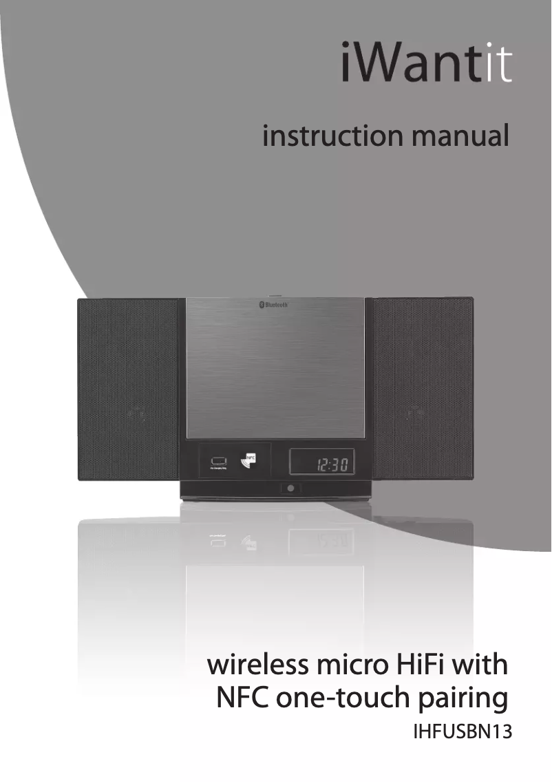 First page image of the manual for IHFUSBN13