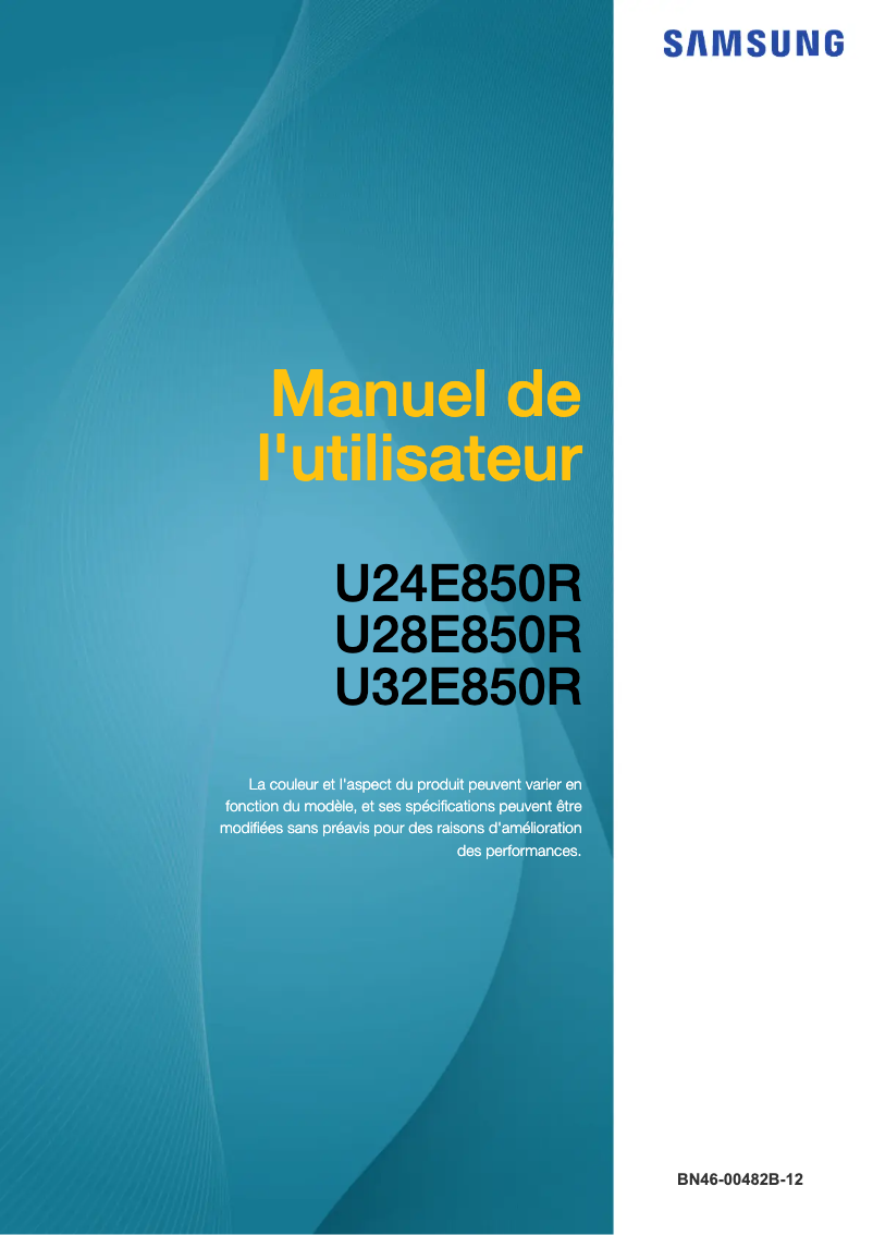 Page 1 of the manual User Manual Samsung U24E850R