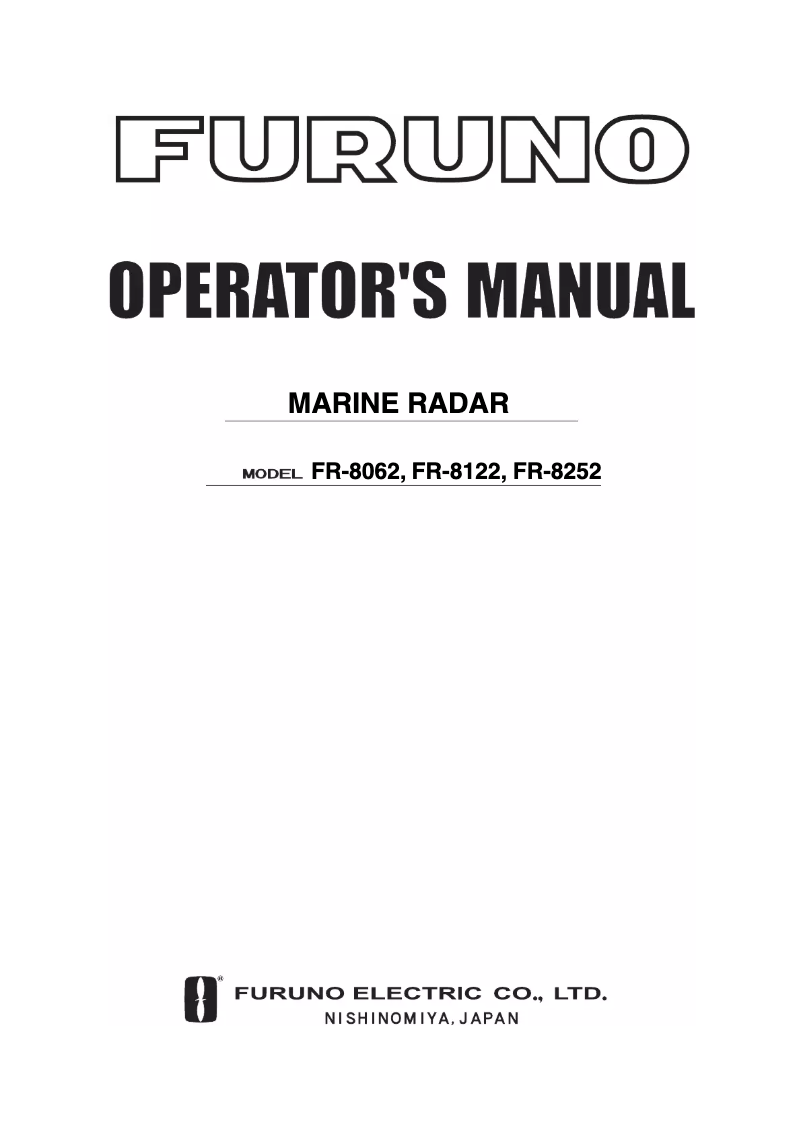 First page image of the manual for FR-8122