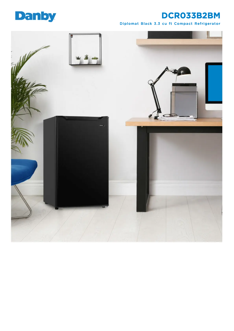 First page image of the manual for DCR033B2BM