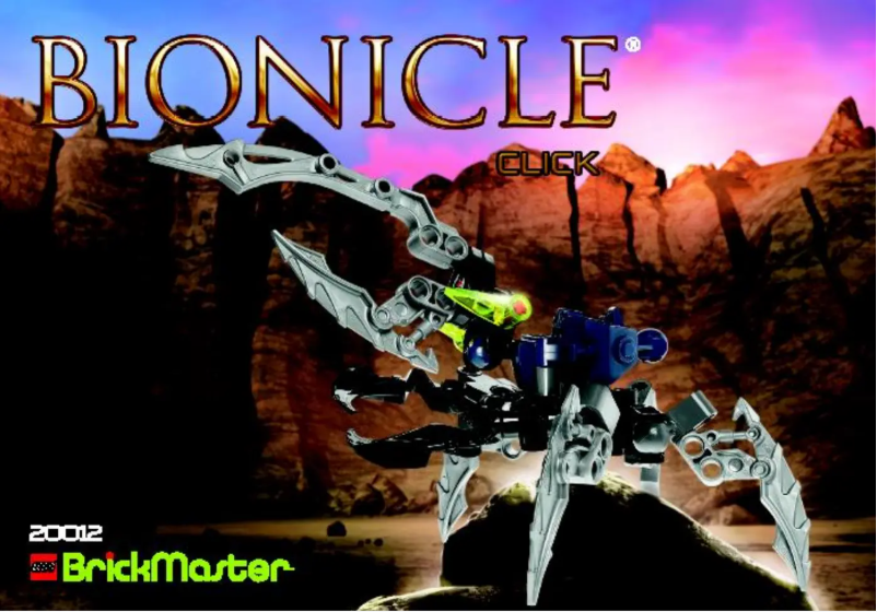 Page 1 of the manual User Manual Lego 2009 BM Bionicle SEP