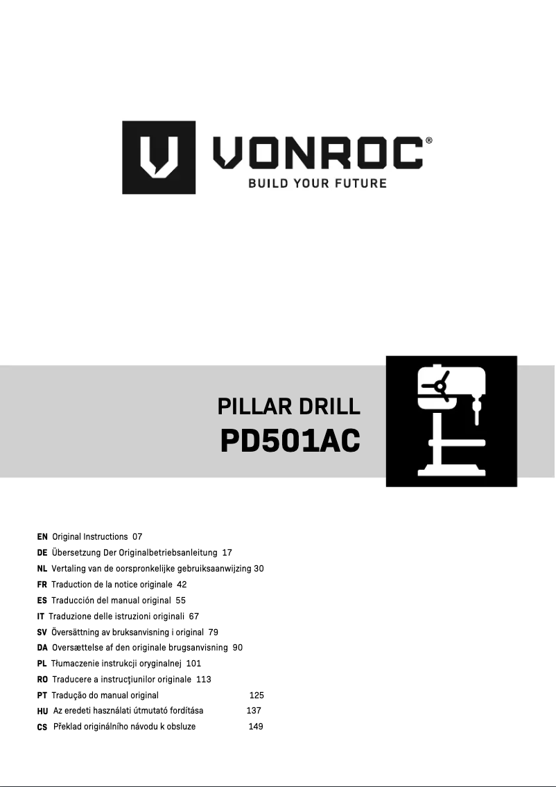 Page 1 de la notice Manuel utilisateur Vonroc PD501AC
