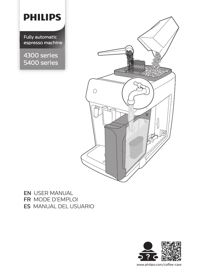 Page 1 of the manual User Manual Philips 4300 Series EP4321