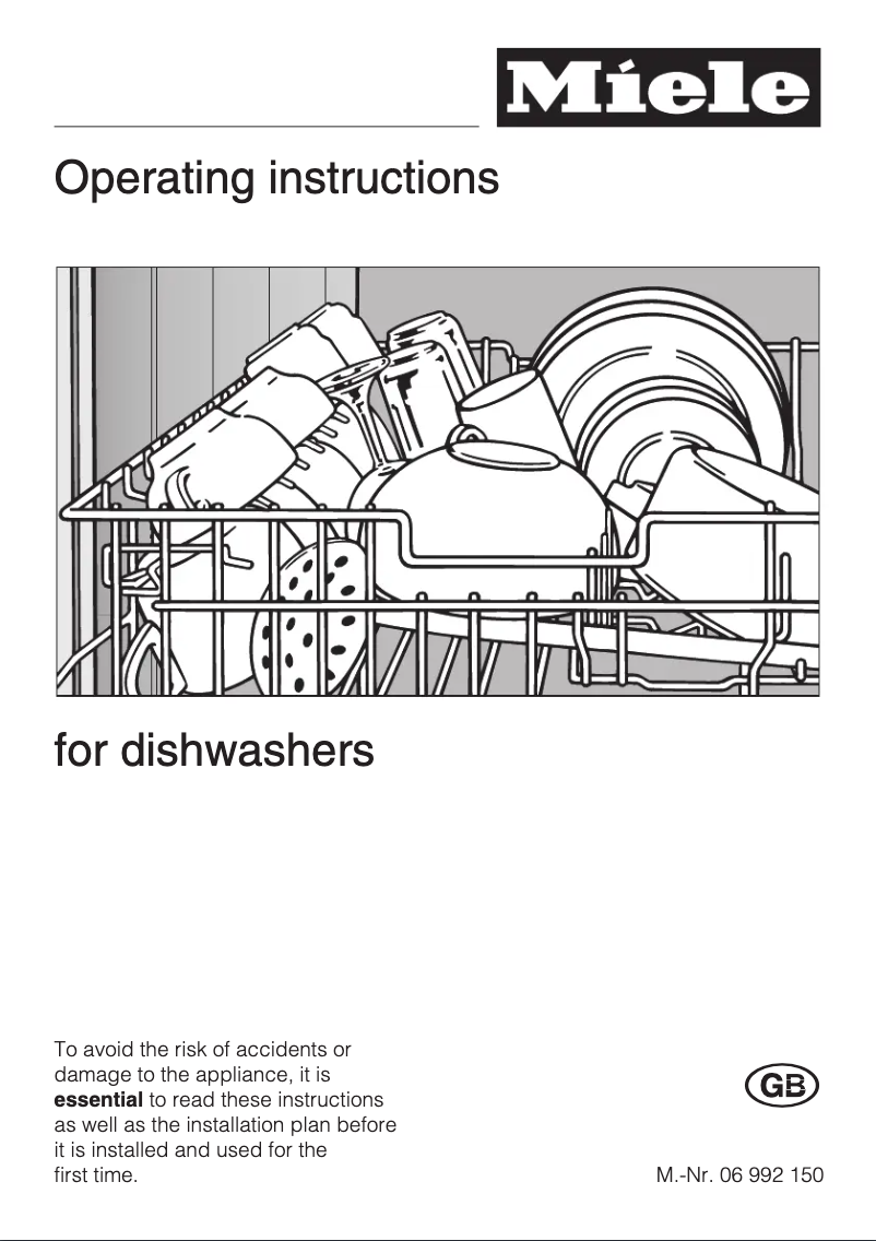 Page 1 of the manual User Manual Miele G 1222 SC