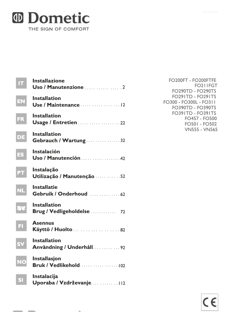 Image de la première page du manuel de l'appareil FO457