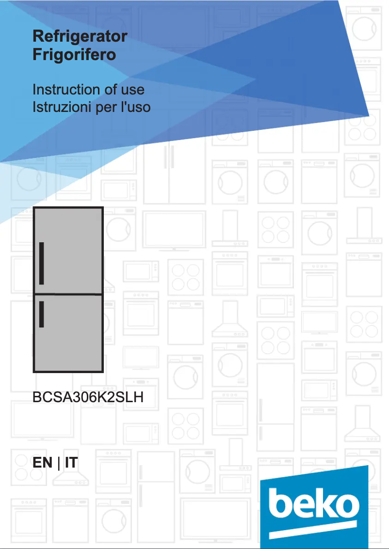 Page 1 of the manual User Manual Beko BCSA306K2SLH