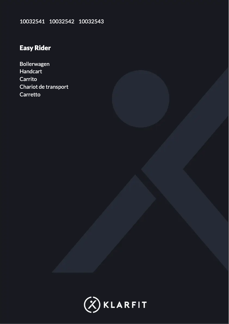 Page 1 of the manual User Manual Waldbeck Easy Rider