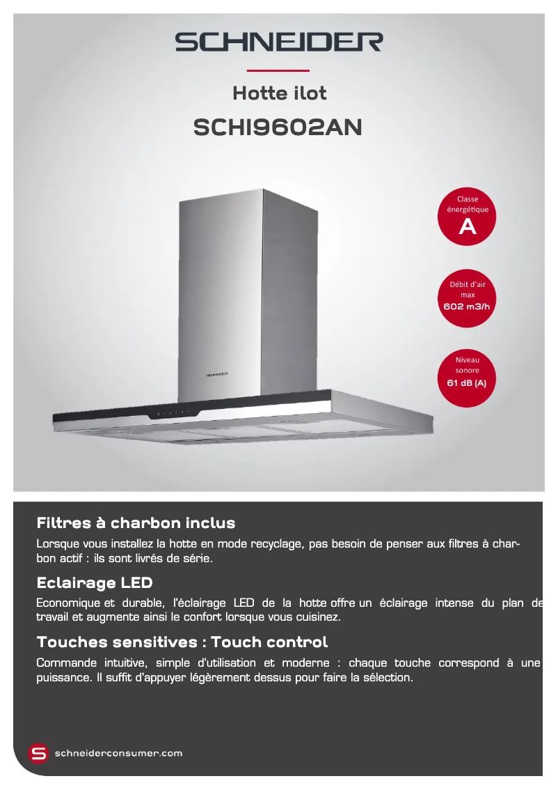 First page image of the manual for SCHI9602AN