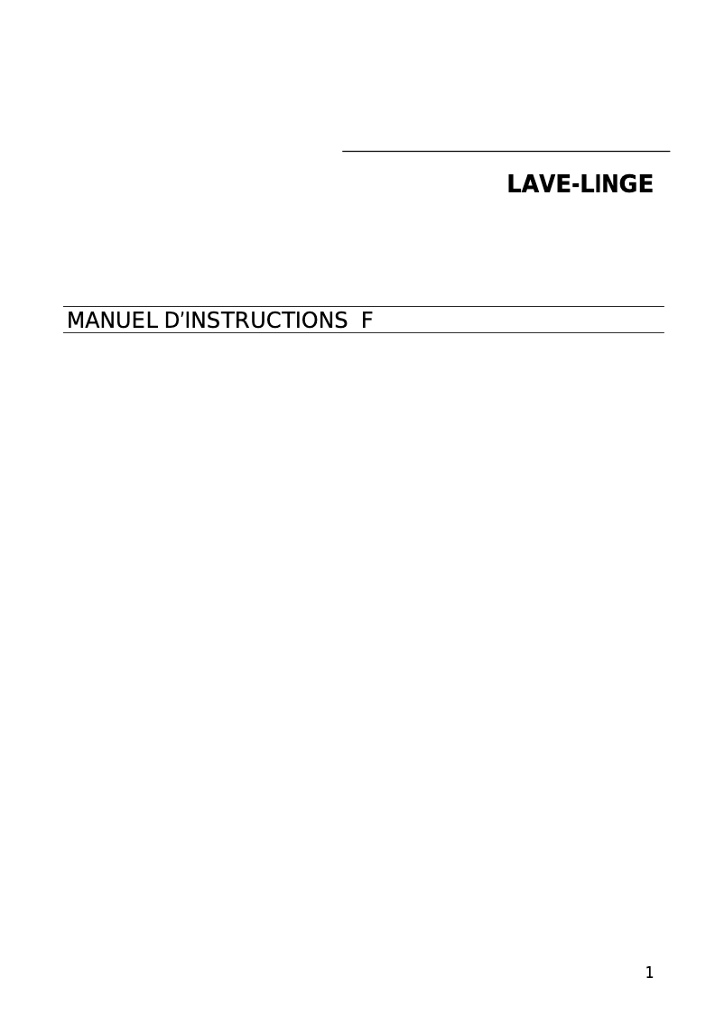Page 1 of the manual User Manual Smeg LBA 1400 B