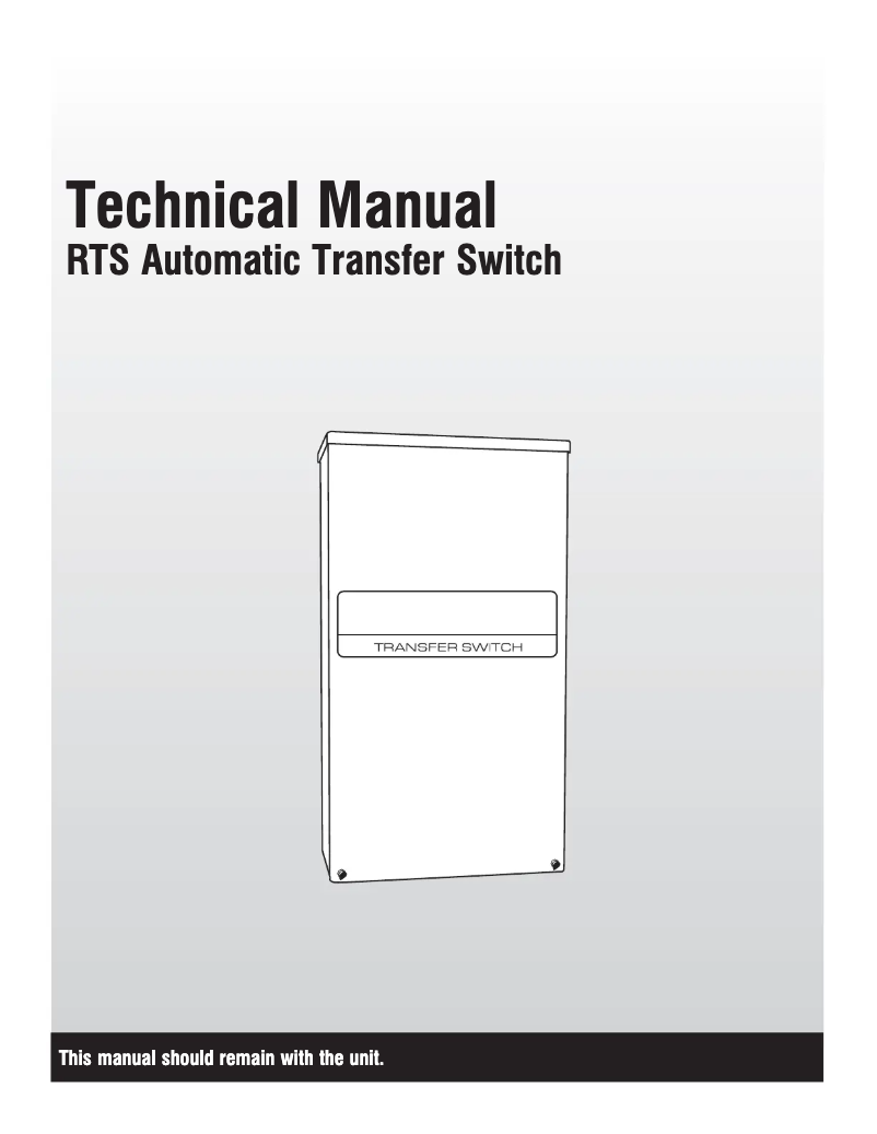First page image of the manual for RTSN200G3