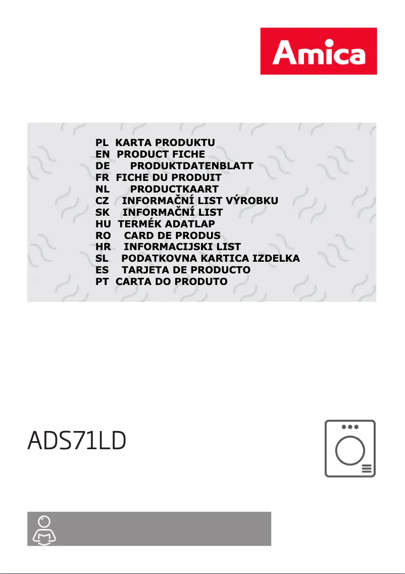First page image of the manual for ADS71LD
