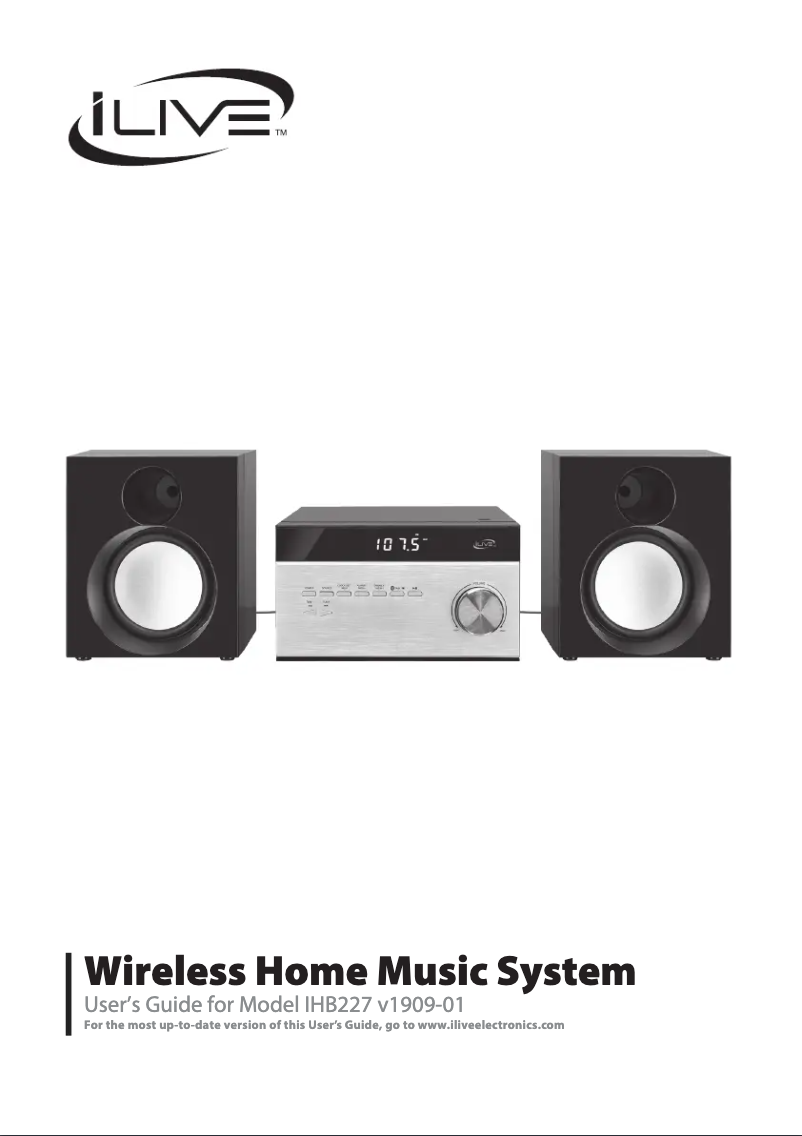 First page image of the manual for IHB227B=