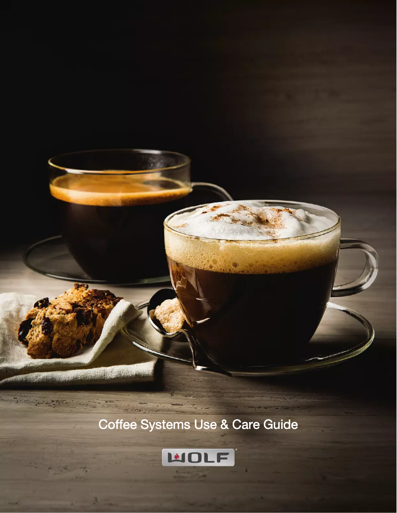 First page image of the manual for Coffee Systems
