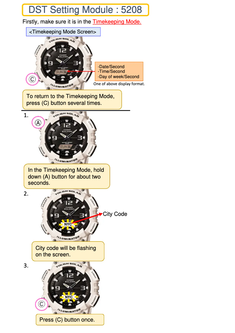 First page image of the manual for AQ-S810W-1BV