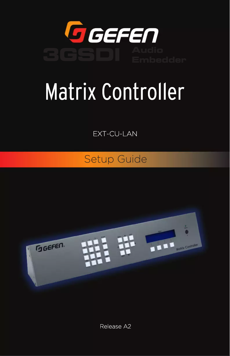 First page image of the manual for EXT-CU-LAN