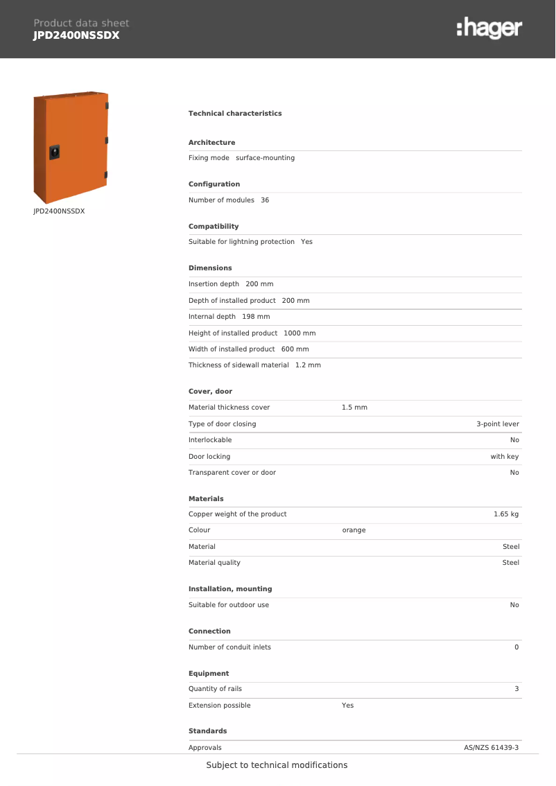 First page image of the manual for JPD2400NSSDX
