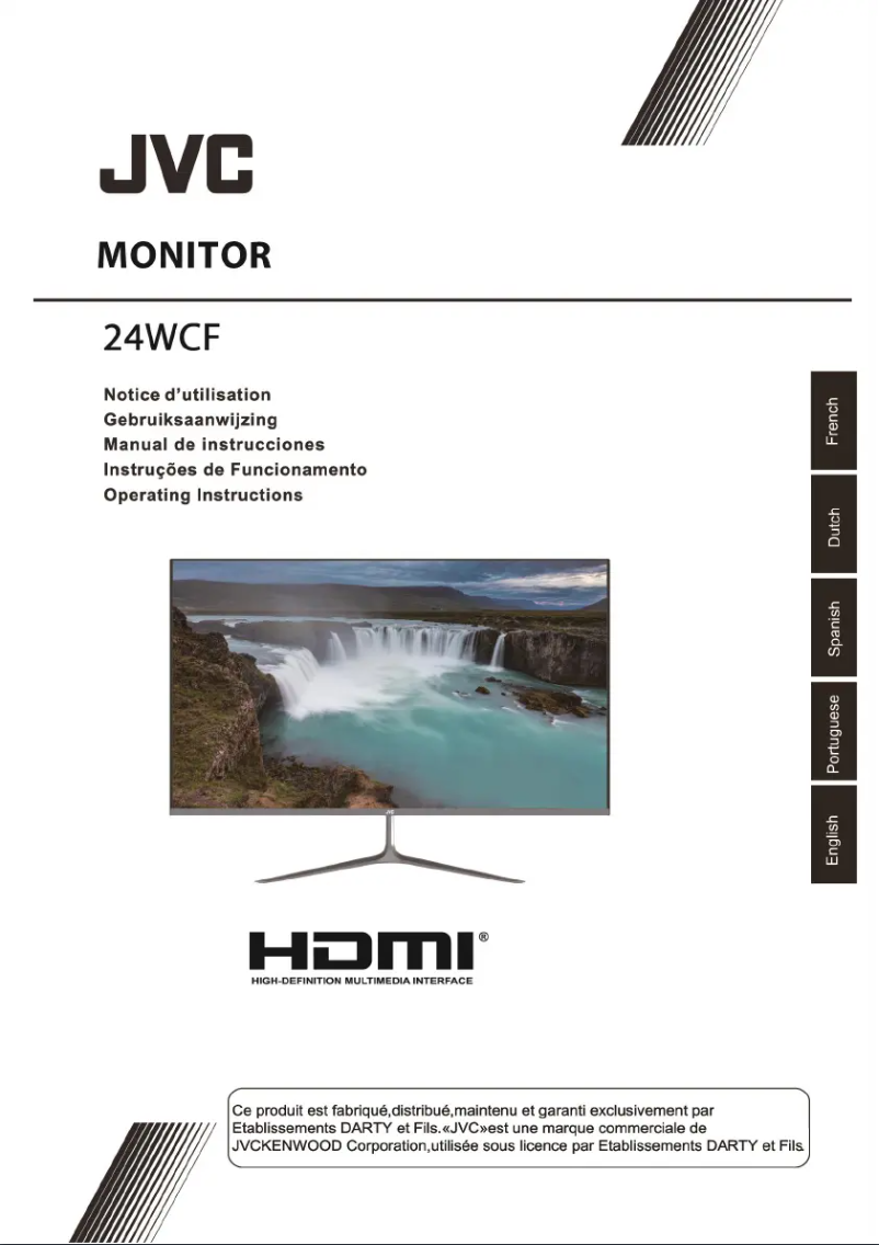 Page 1 of the manual User Manual JVC 24WCF