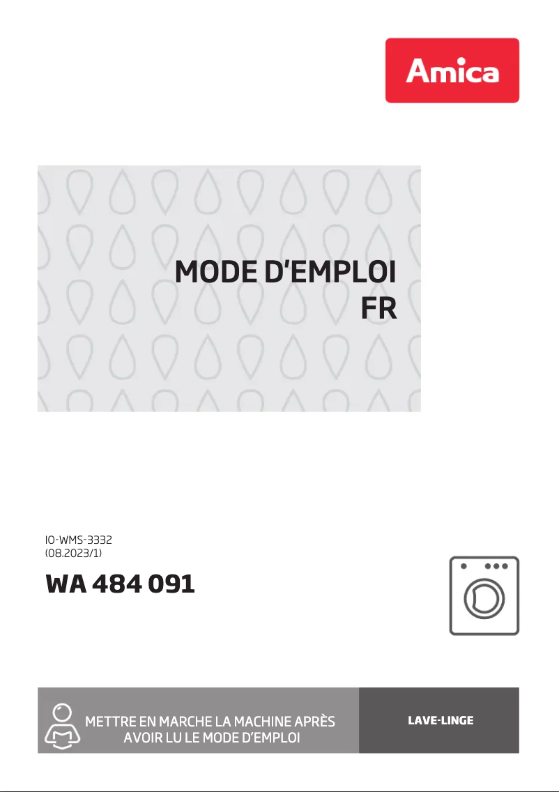 First page image of the manual for WA 484 091