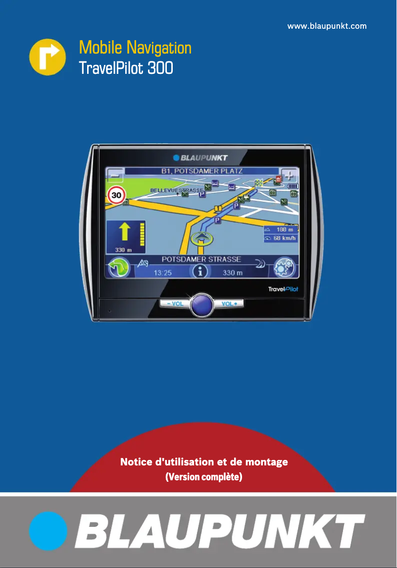 Page 1 de la notice Manuel utilisateur Blaupunkt TravelPilot 300