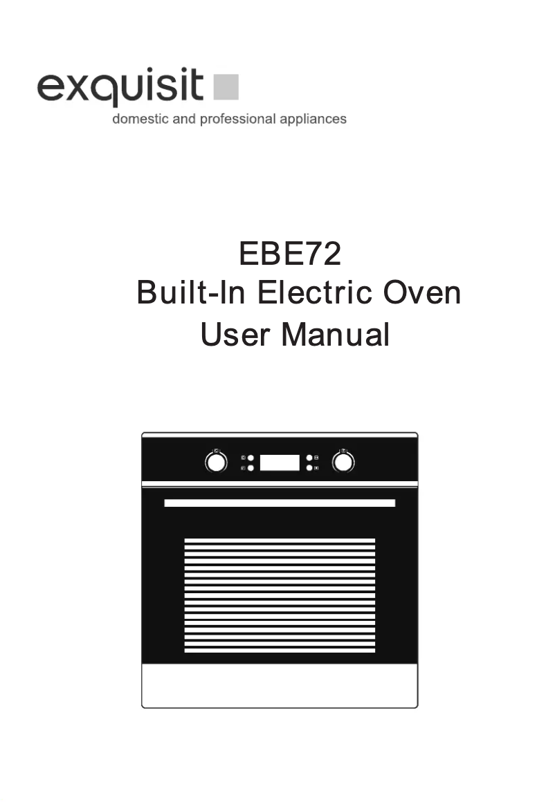 Page 1 of the manual User Manual Exquisit EBE72