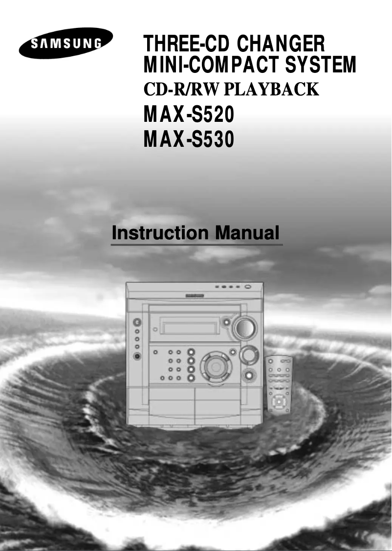 Page 1 of the manual User Manual Samsung MAX-S520