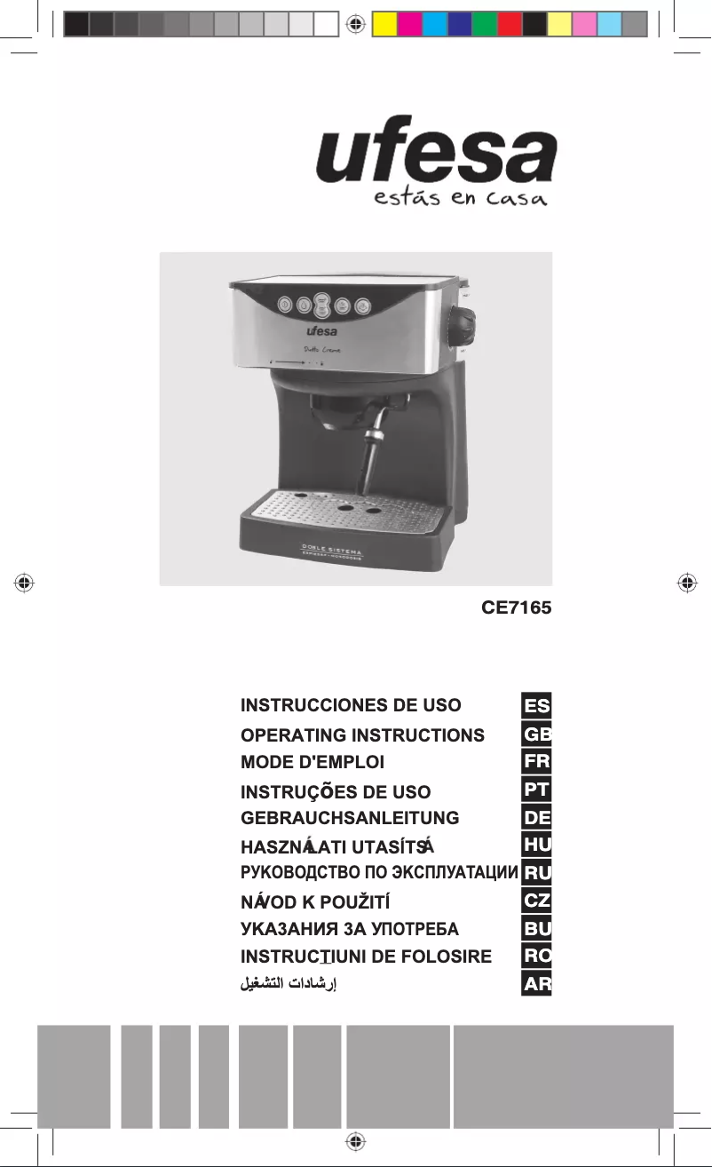 Page 1 de la notice Manuel utilisateur Ufesa Duetto Creme CE7165